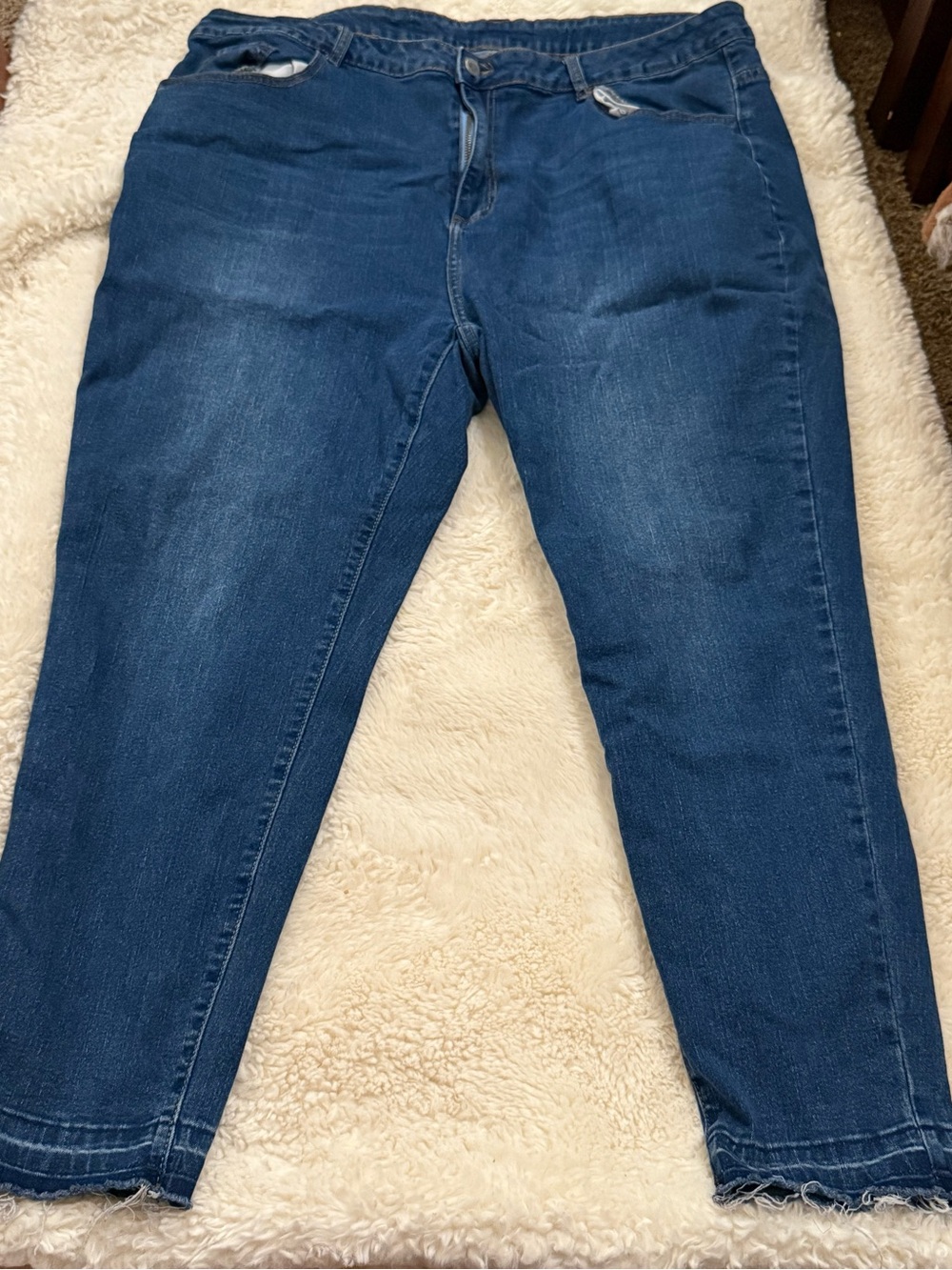 SHEIN Women's Dark Blue Skinny Jeans